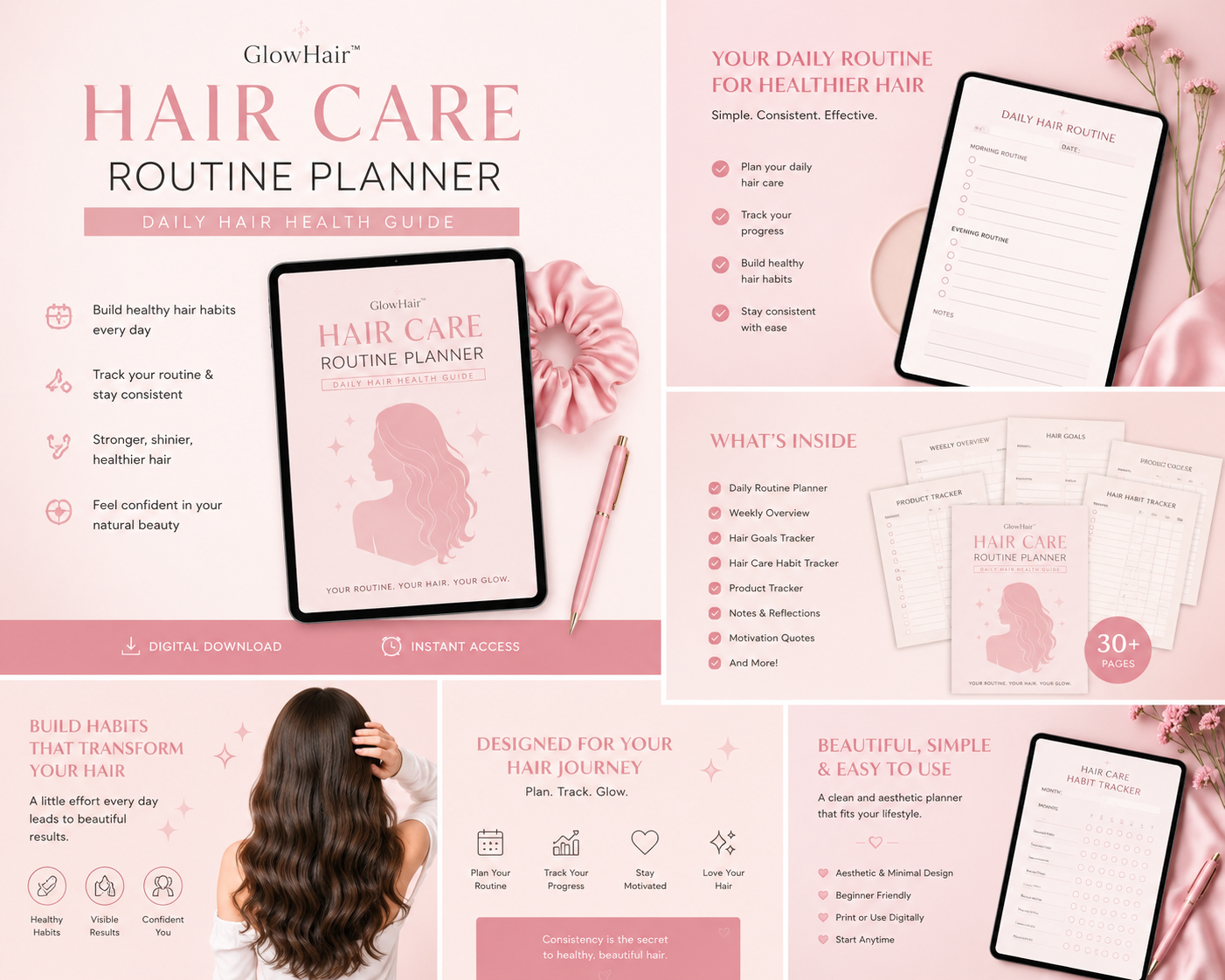 Hair Care Routine Planner